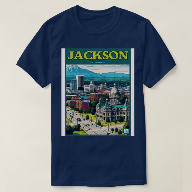 T-shirt Jackson Mississippi (Design devant)