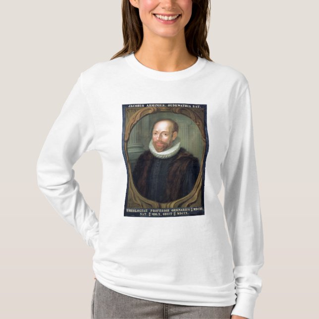 T-shirt Jacobus Arminius, professeur de la théologie (Devant)