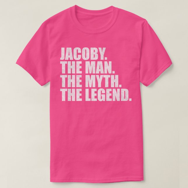T-shirt JacobyJacoby Nom Jacoby prénom (Design devant)