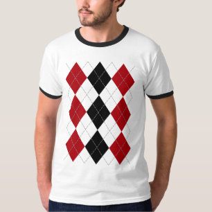T-shirt Jacquard : Chemise "de contraste cramoisi"