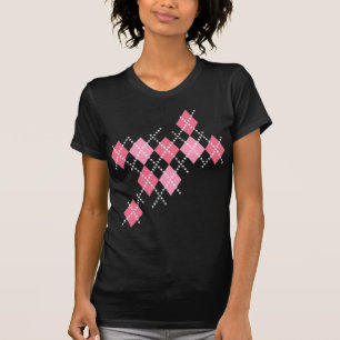 T-shirt Jacquard rose de crâne