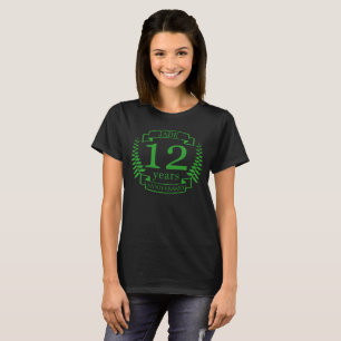 T-shirt Jade Gemstone mariage anniversaire 12 ans