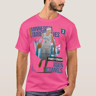 T-shirt Jaden Mcdaniels Basketball Art Timberwolve 1