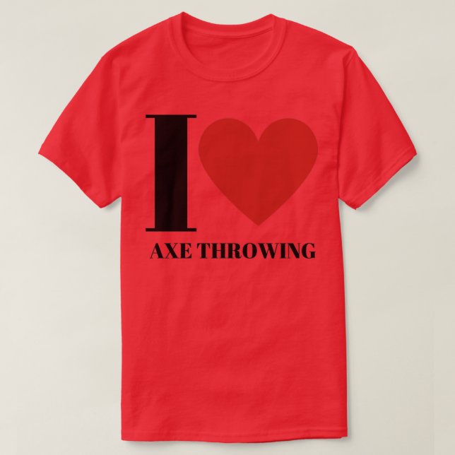 T-shirt J'adore Ax Throwing 3 (Design devant)