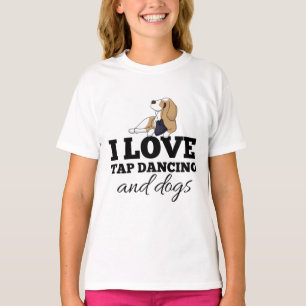 T-shirt J'adore danser au robinet et les chiens