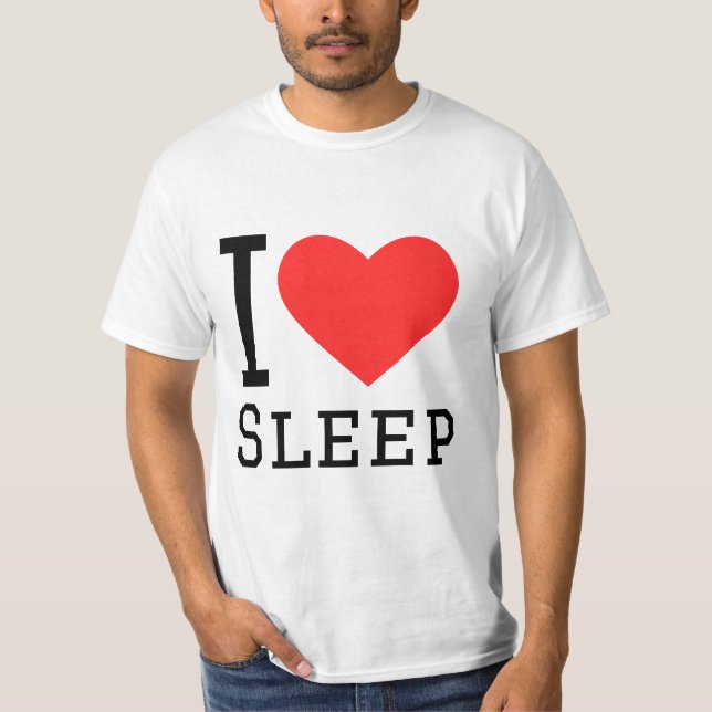 T-shirt J'adore dormir (Devant)