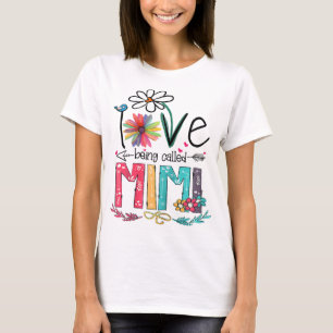 T-shirt J'adore être appelé la Fête des mères de tournesol