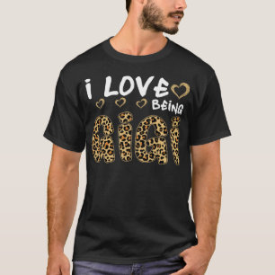 T-shirt J'adore être Gigi Shirt empreinte de léopard