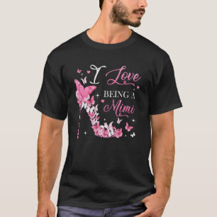 T-shirt J'adore être Mimi High Heel Butterflies Mère D