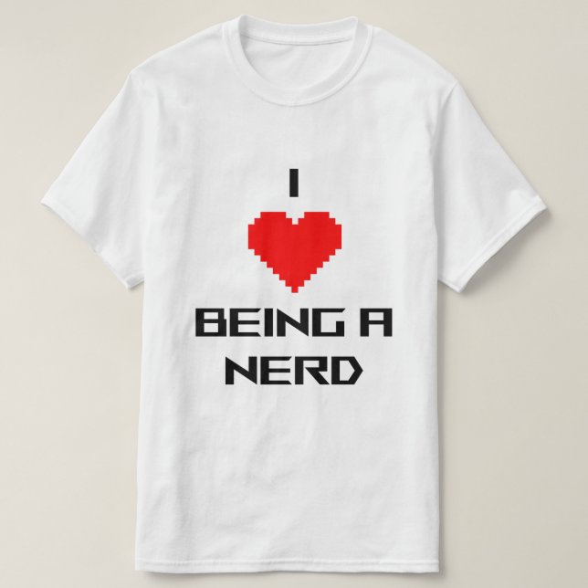 T-shirt J'adore être Nerd (Design devant)