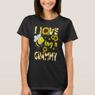T-shirt J'adore être un Grammy tournesol bee fête des mère