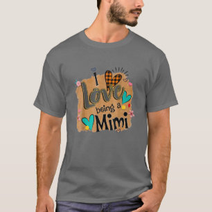 T-shirt J'adore être un Mimi Leopard Joyeuse fête des mère