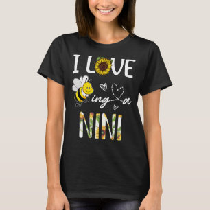 T-shirt J'adore être une abeille de tournesol Nini, fête d