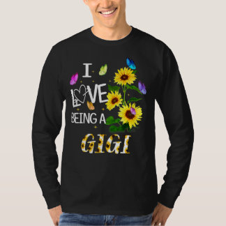 T-shirt J'adore être une Gigi Sunflower Fête des mères fem