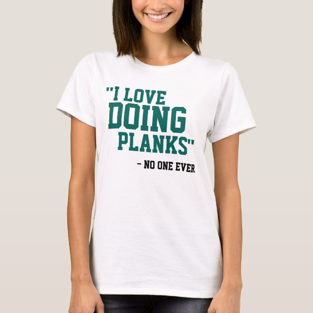 T-SHIRT J'ADORE FAIRE DES AVIONS - PERSONNE JAMAIS (Devant)