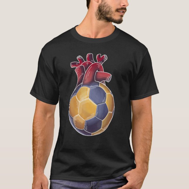 T-shirt J'adore Handball Ball Heartbeat pour les joueurs e (Devant)