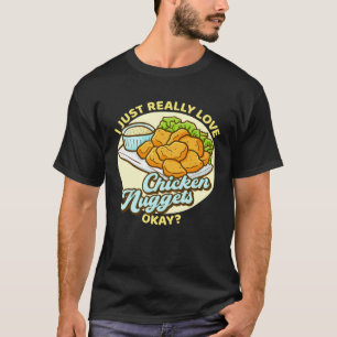 T-shirt J'adore Juste Vraiment Les Boulettes De Poulet Oka