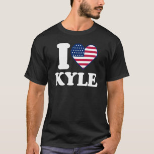 T-shirt J'adore Kyle, j'aime Kyle de tout mon cœur