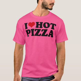 T-shirt J'adore la pizza chaude