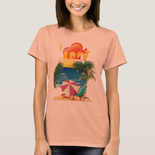 T-shirt J'adore la plage en été