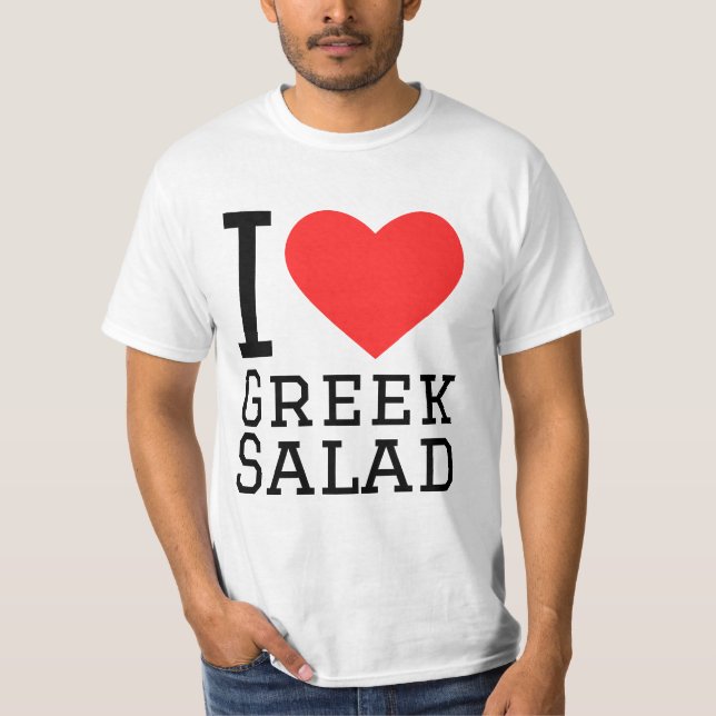 T-shirt J'adore la salade grecque (Devant)