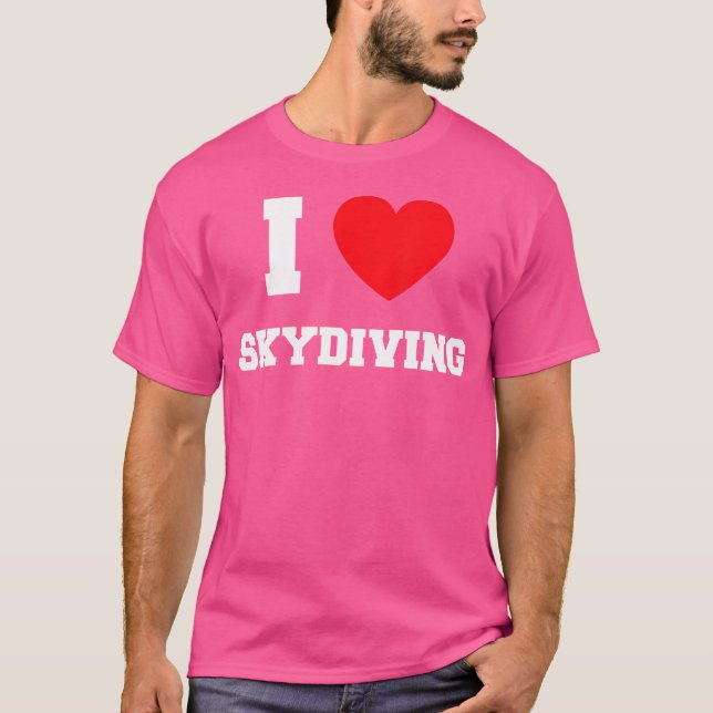 T-shirt J'adore la Skydiving (Devant)