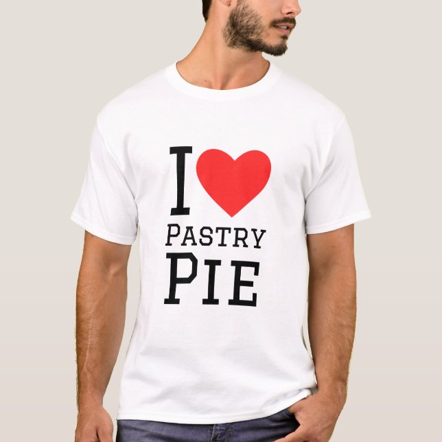 T-shirt J'adore la tarte pâtissière (Devant)
