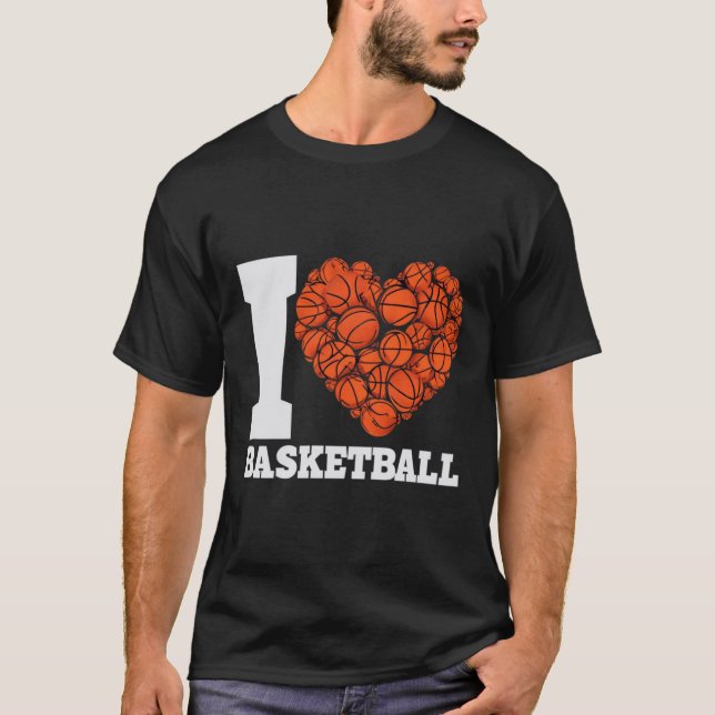 T-shirt J'adore le basket-ball (Devant)