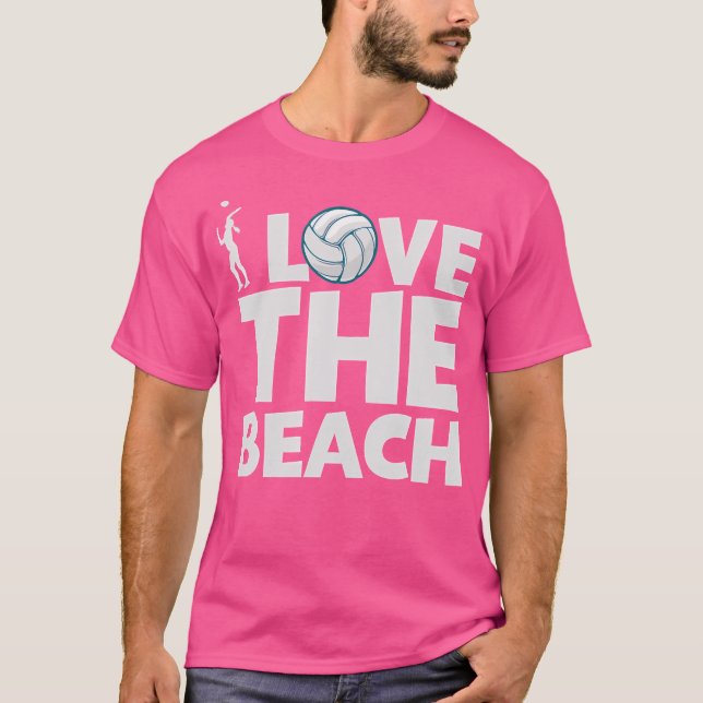 T-shirt J'Adore Le Beach Beach Volleyball (Devant)