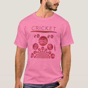 T-shirt J'adore le cricket t20 Kaleidoscope Cool Art desig