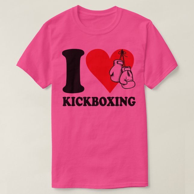 T-shirt J'adore le kickboxing (Design devant)