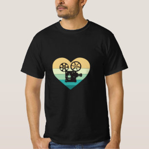 T-shirt J'adore le projecteur de cinéma rétro