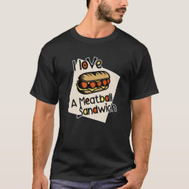 T-shirt J'adore le sandwich à la viande