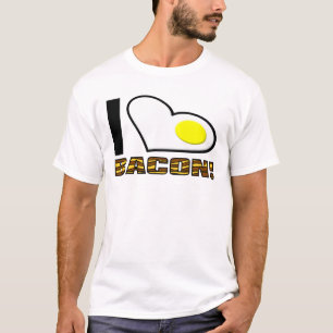 T-shirt J'adore le tee-shirt drôle au bacon