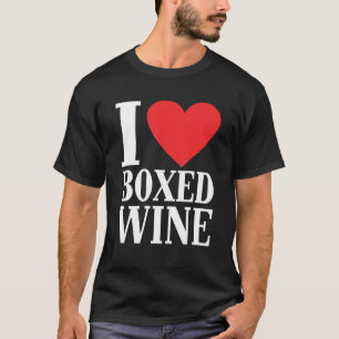 T-shirt J'adore le vin en boîte Vin bon marché 1
