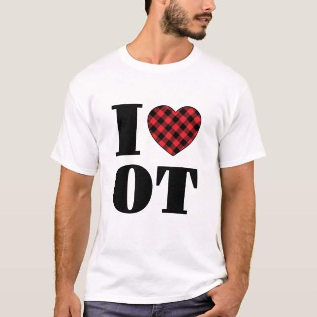 T-shirt J'adore l'ergothérapie (Devant)