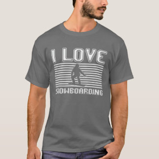 T-shirt J'adore les amis de snowboard