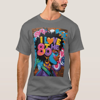 T-shirt J'adore les années 80 famille 1