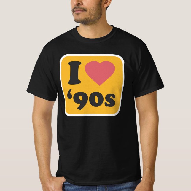 T-shirt J'adore les années 90 (Devant)