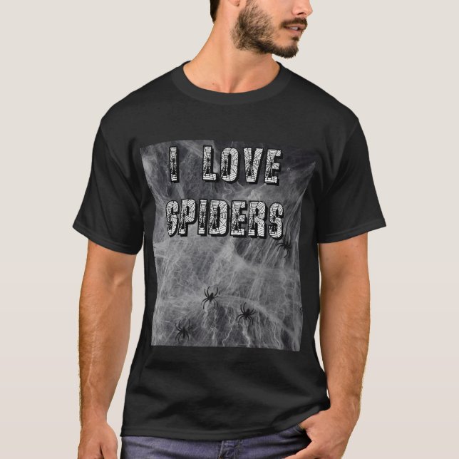 T-Shirt J'adore les araignées (Devant)