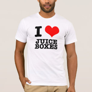 T-SHIRT J'ADORE LES BOÎTES DE JUS