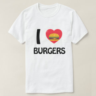 T-shirt J'adore les burgers