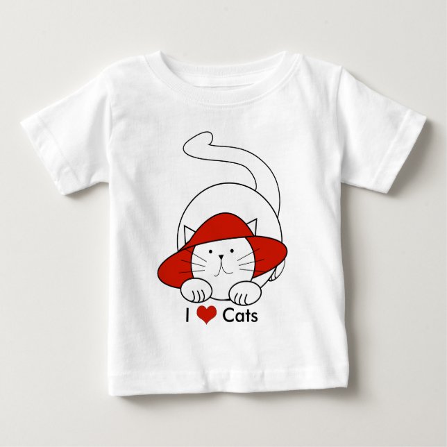 T-shirt J'adore les Chats (Devant)