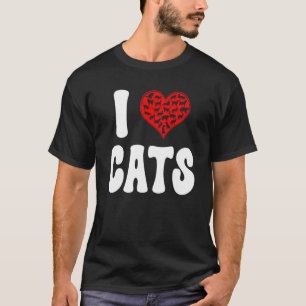 T-shirt J'adore les chats J'aime les chats pour chat groov