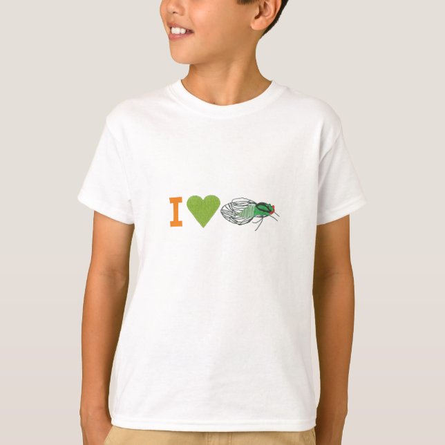 T-shirt J'adore les cigales  (Devant)