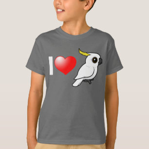 T-shirt J'adore les cokatoos à poils de soufre