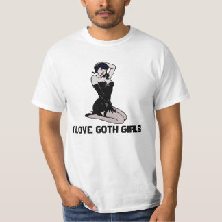 T-shirt J'adore les filles gothiques, T-shirts\