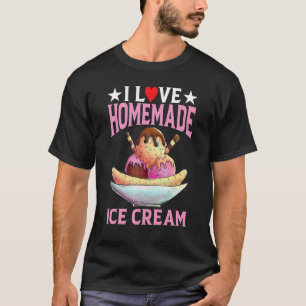 T-shirt J'adore les glaces maison sorbet popsicle mochi