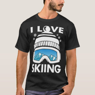 T-shirt J'adore les lunettes de ski en Freestyle Ski Poles