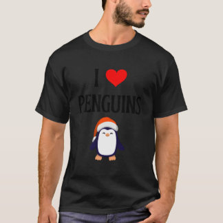 T-shirt J'adore les manchots Je les manchots Manchots Oise